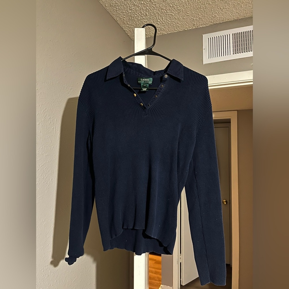 Polo by Ralph Lauren Dark Blue Knit Top